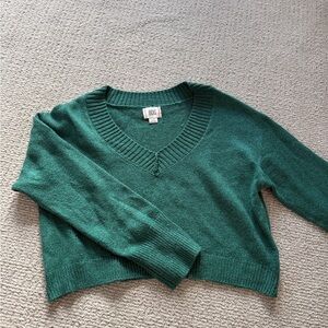 BDG Teal V-Neck Sweater